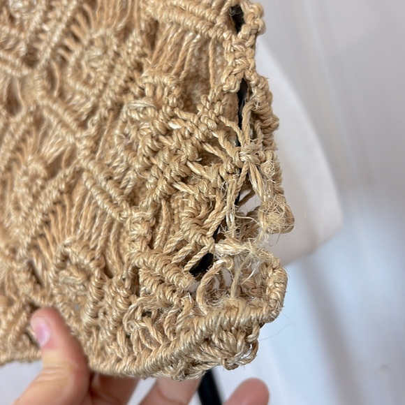 Vintage ETIENNE AIGNER 60s jute macramé bag - Picture 9 of 10